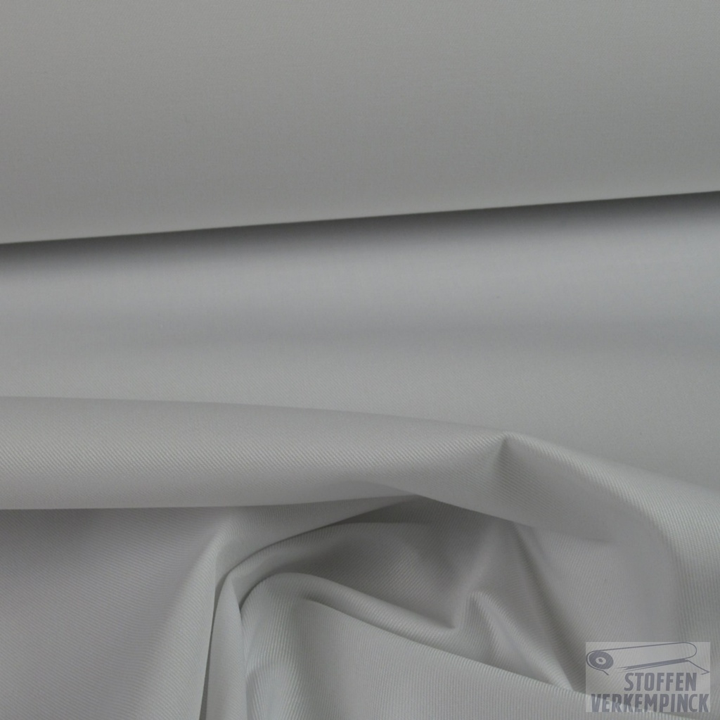 Gabardine uni Wit