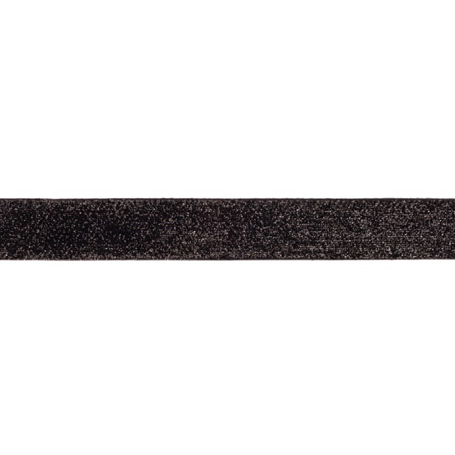 Glitterband 25mm Zwart