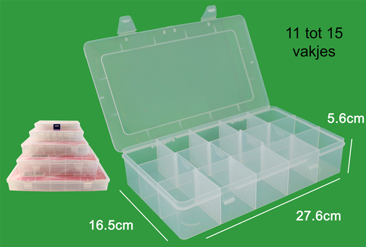 Hobby Box met Vakjes 28x17x6cm