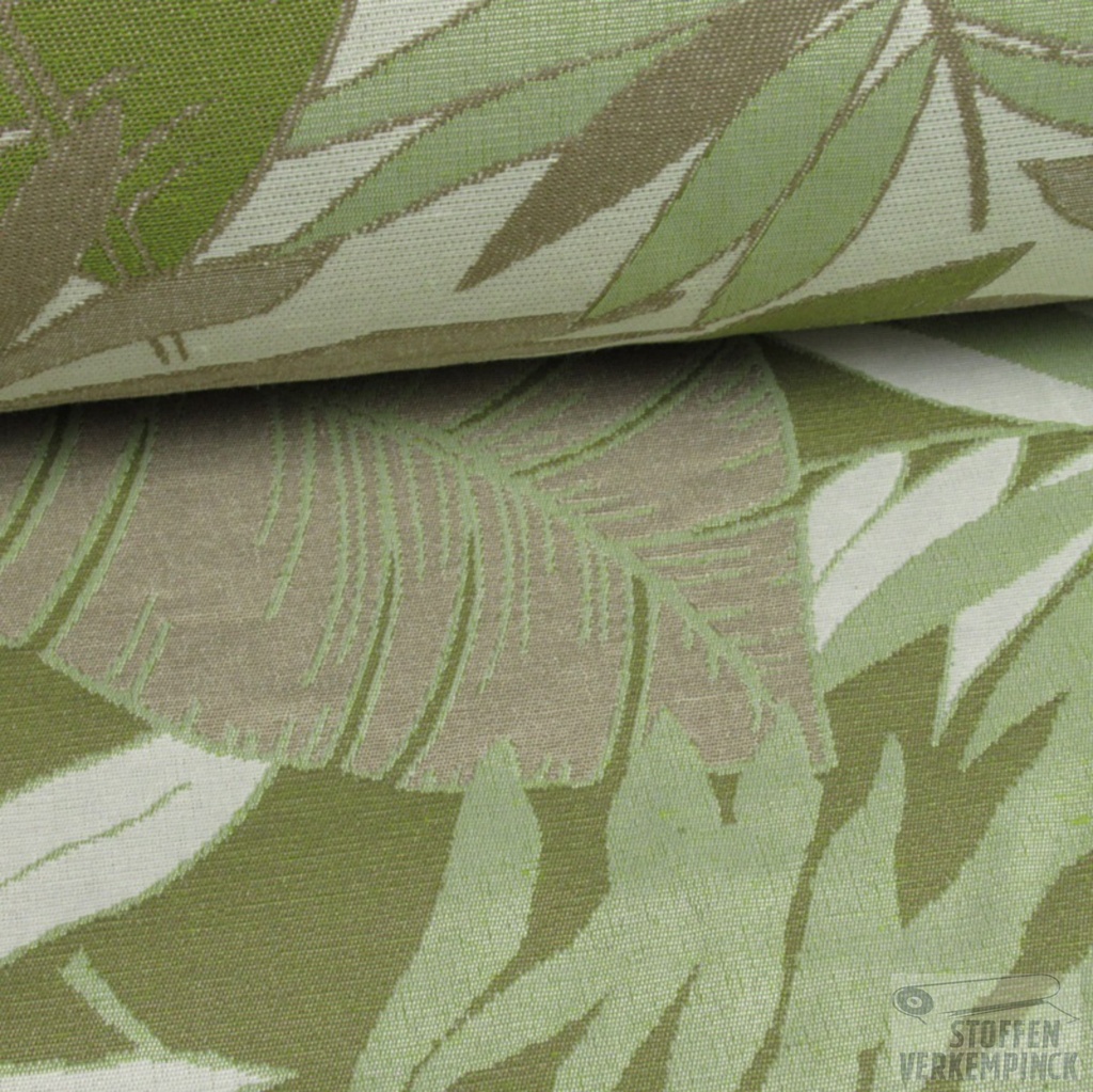 Jacquard Leaves Green