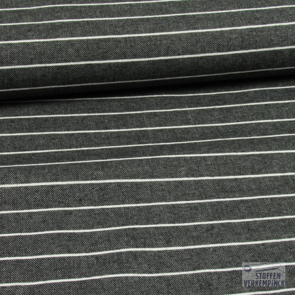 Jeans Horizontale Streep Zwart