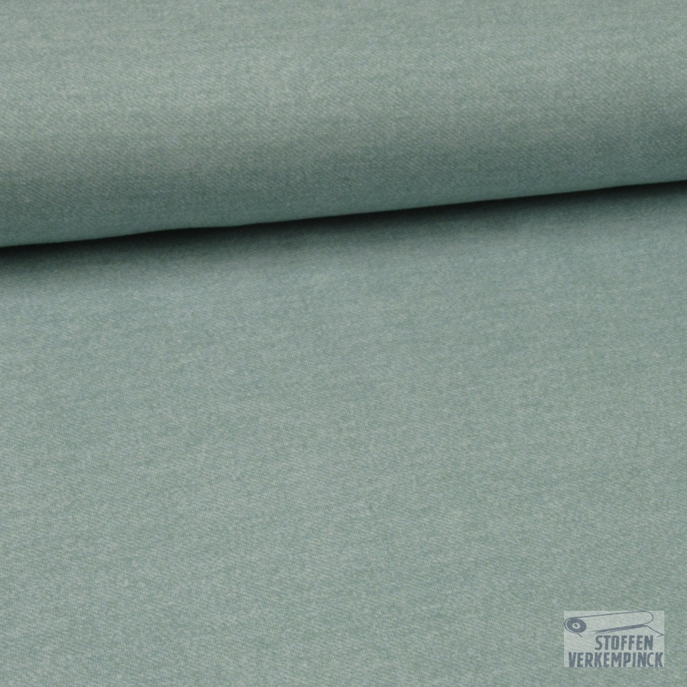 Jersey Digiprint 'Jeans' - Mint