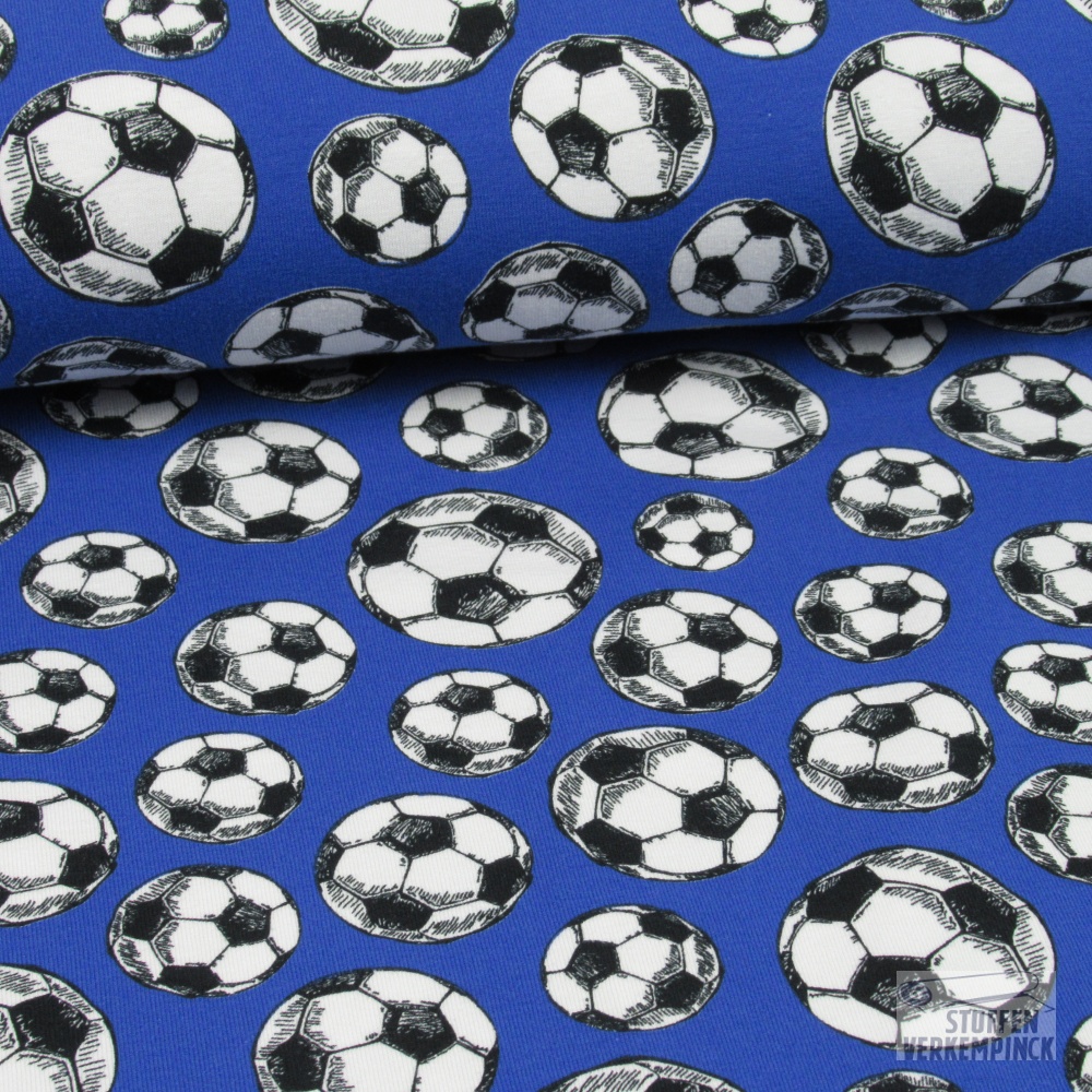 Jersey Print Voetbal Blauw