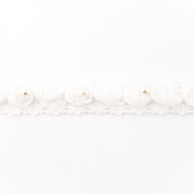 Kant met Roosjes en Parels 30mm