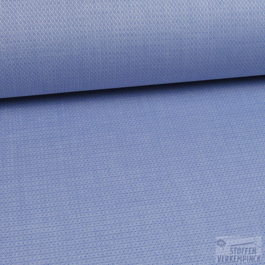 Katoen Dobby Easy Care Blauw