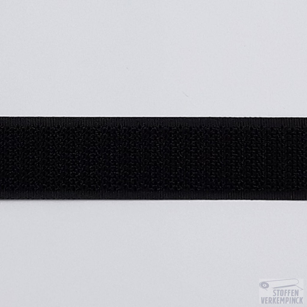 Klittenband Naaibaar Haak 20mm Zwart