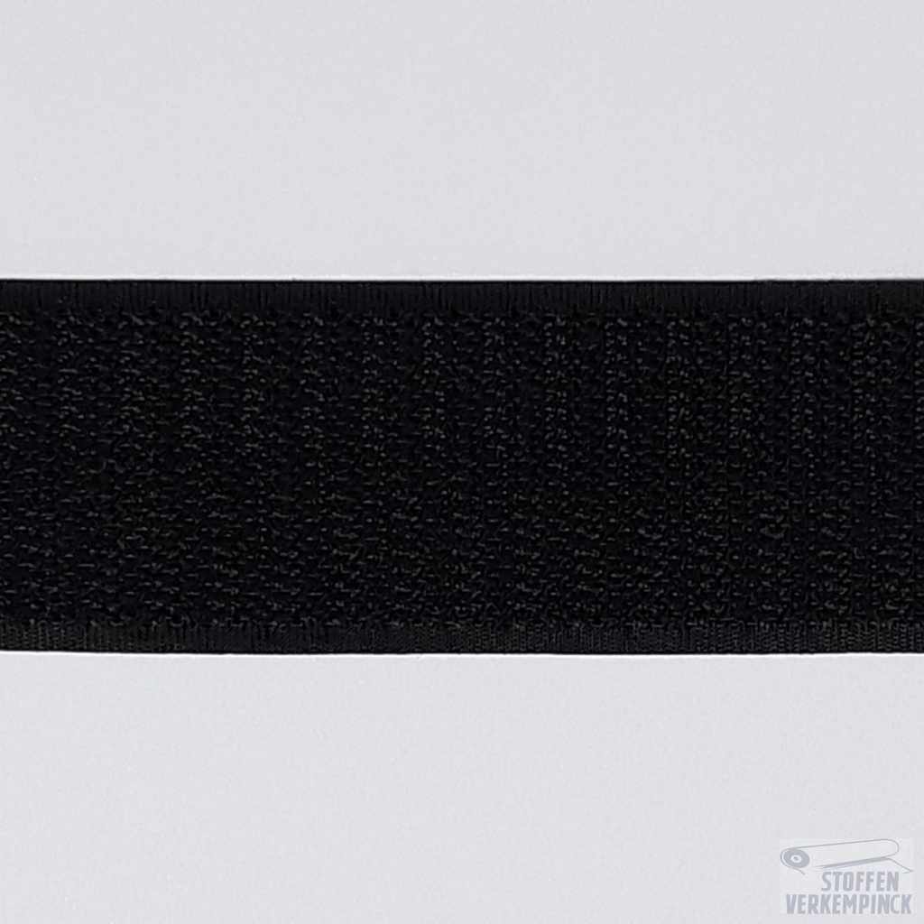 Klittenband Naaibaar Haak 30mm Zwart