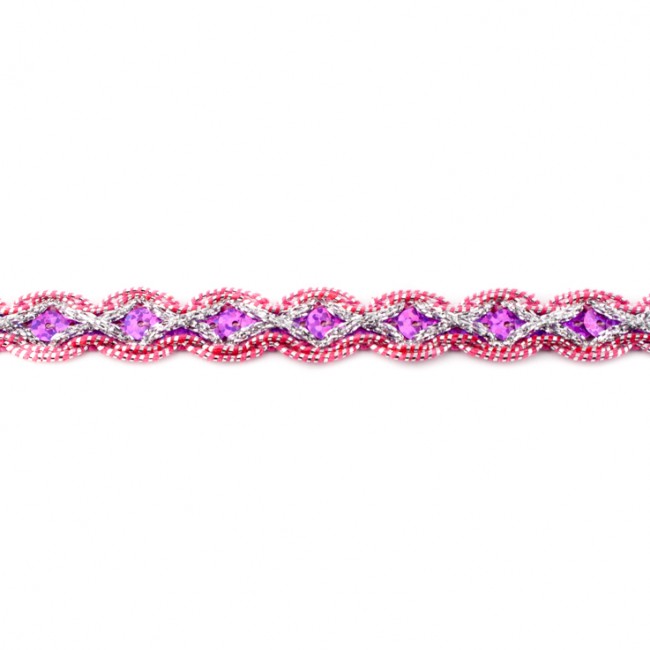 Paillettenband 2-kleurig