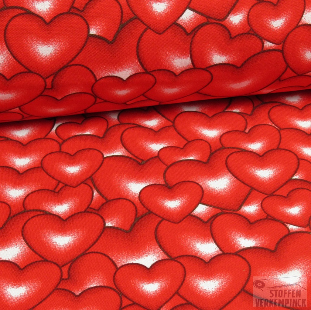 Burlington Print Hartje Rood