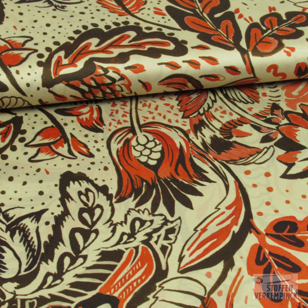 Polyester print 'Welkom in de jungle'