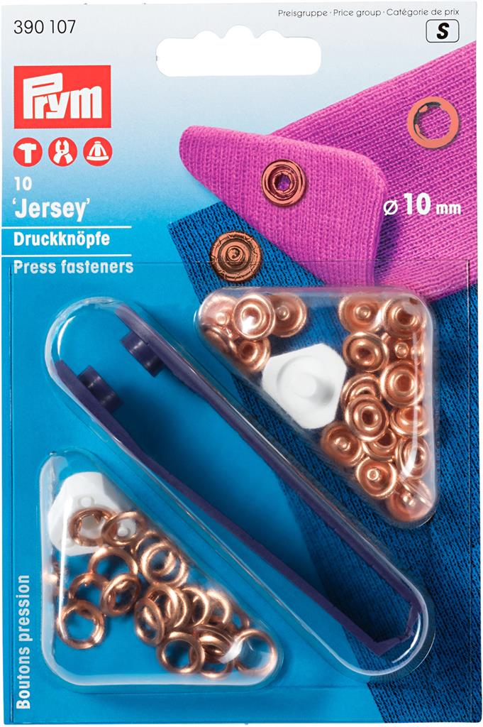 Prym Naaivrije drukknopen Jersey 10mm Koper