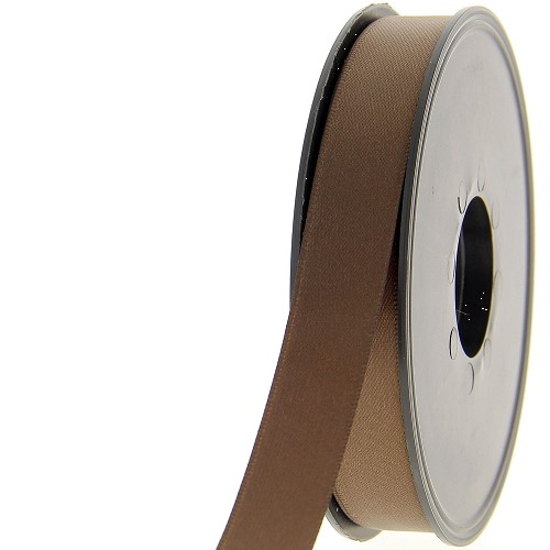 [400-A1000.15.917] Satijnlint double face 15mm donker bruin