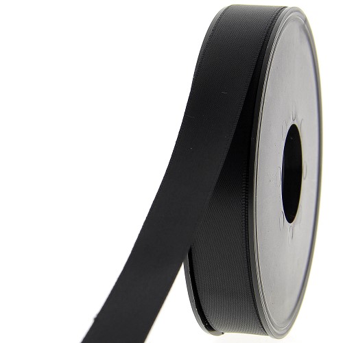 [400-A1000.15.901] Satijnlint double face 15mm zwart