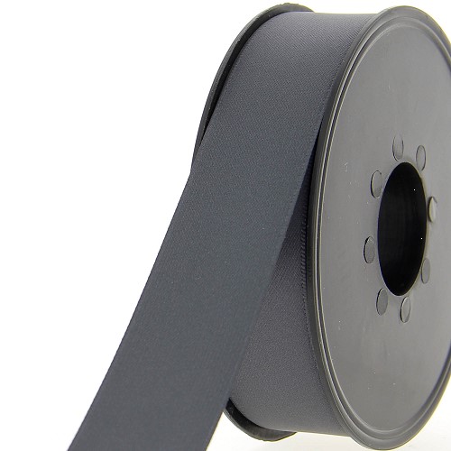 [400-A1000.25.968] Satijnlint double face 25mm donkergrijs