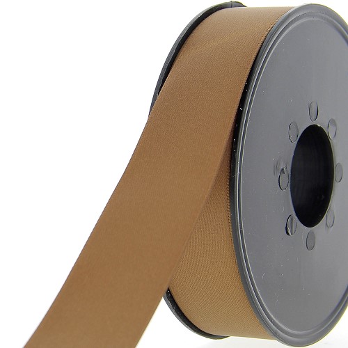 [400-A1000.25.988] Satijnlint double face 25mm lichtbruin