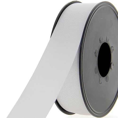 [400-A1000.25.927] Satijnlint double face 25mm lichtgrijs