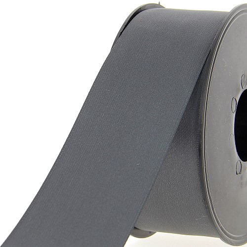 [400-A1000.38.968] Satijnlint double face 38mm donkergrijs