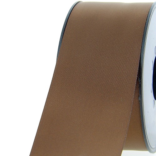[400-A1000.50.917] Satijnlint double face 50mm donkerbruin
