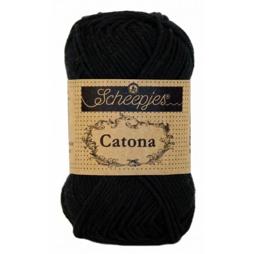 [DBF-1678-110] Scheepjes Catona 50 Gr -110- Jet Black