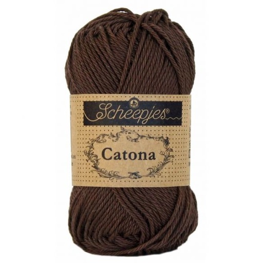 [DBF-1678-162] Scheepjes Catona 50 Gr -162- Black Coffee