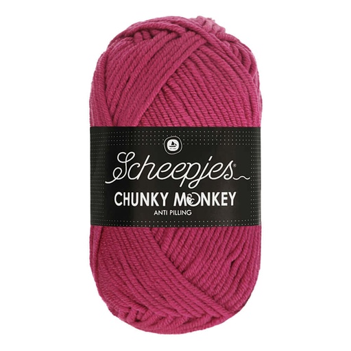 [DBF-1716-1827] Scheepjes Chunky Monkey 100g - 1827 Deep Fuchsia