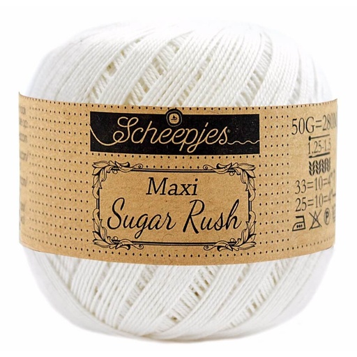 [DBF-1694-105] Scheepjes Maxi Sugar Rush 50 Gr -105- Bridal White