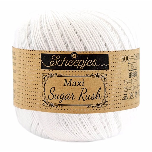 [DBF-1694-106] Scheepjes Maxi Sugar Rush 50 Gr -106- Snow White