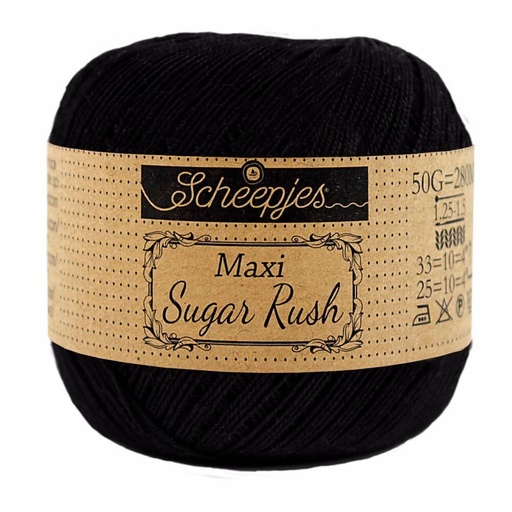 [DBF-1694-110] Scheepjes Maxi Sugar Rush 50 Gr -110- Black