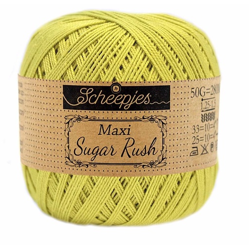 [DBF-1694-245] Scheepjes Maxi Sugar Rush 50 Gr -245- Green Yellow