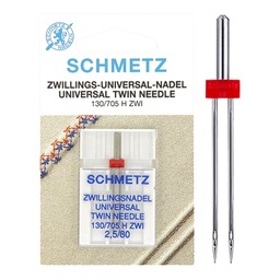 [024.TW25/80ZB-KRT] Schmetz Twin 2.5 Nr.80