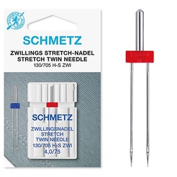 [024.TWS40/75ZB-KRT] Schmetz Twin Stretch Nr.4.0/75