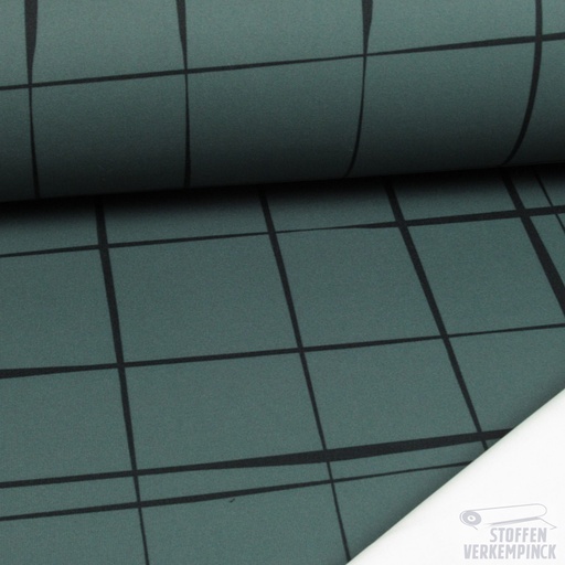 [EDI-0192019-600] Scuba Print Square Groen VERLAAGDE PRIJS