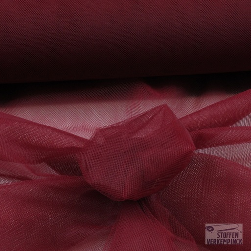 [VDH-0817/850G-33] Soepele Tule Bordeaux