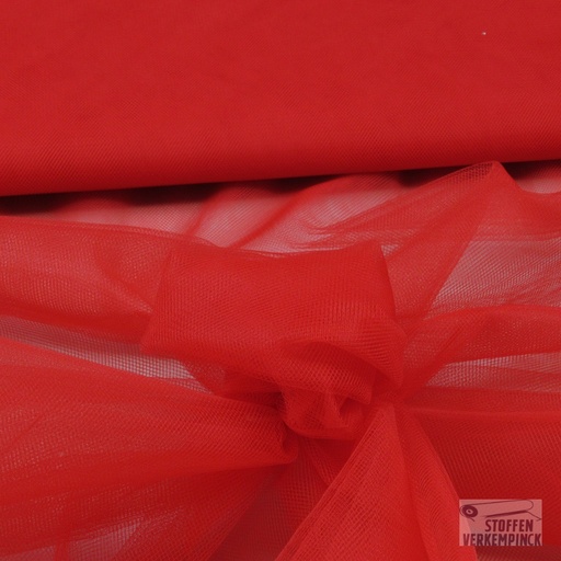 [VDH-0817/850G/06] Soepele Tule Rood