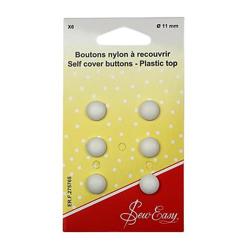 [DI-ERF.275765] Stofknopen Plastic 11mm - 6st