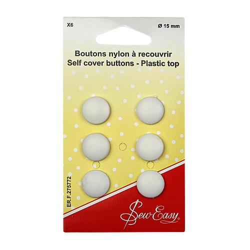 [DI-ERF.275772] Stofknopen Plastic 15mm - 6st