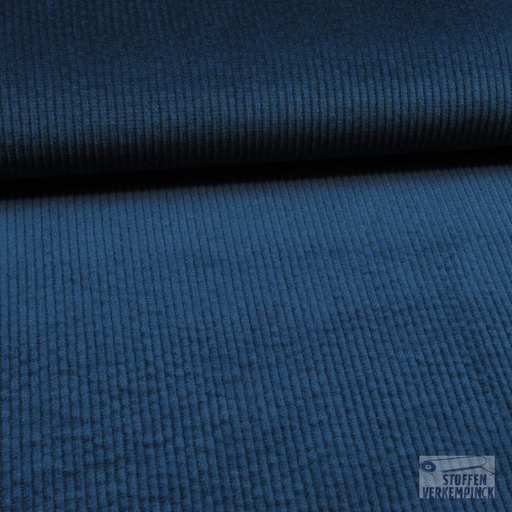 [KI-0779-695] Stretch Corduroy Donker Blauw