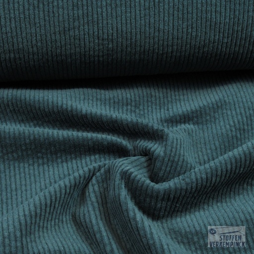 [KI-0779-200] Stretch Corduroy Donker Groen