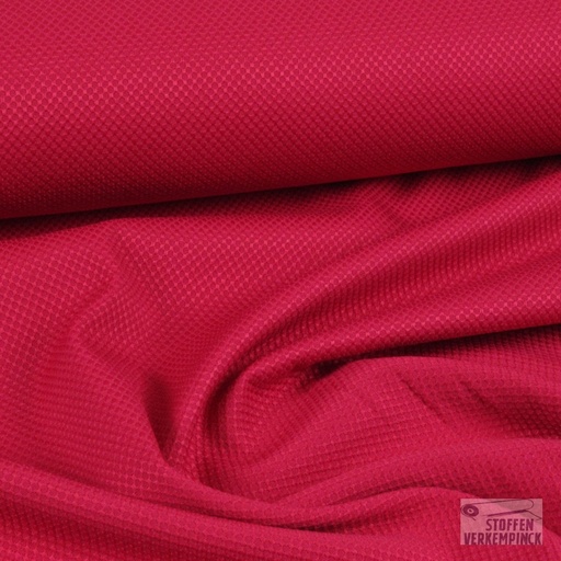 [BI-107062-381] Stretch Picqué Katoen Fuchsia