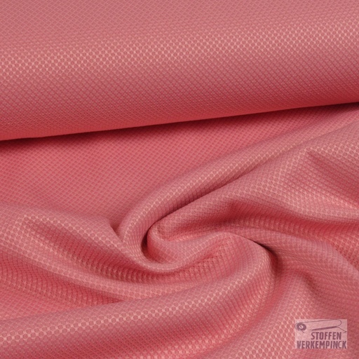 [BI-107062-376] Stretch Picqué Katoen Rose