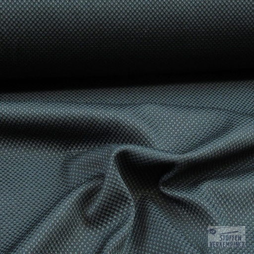 [BI-107062-999] Stretch Picqué Katoen Zwart