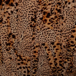 [KI-17681-570] Viscose Cheetah Oranje