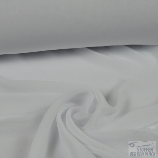 [KI-0458-001] Voile Chiffon White