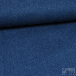 [MU-9376-7] Washed Stretch Jeans Midden Blauw
