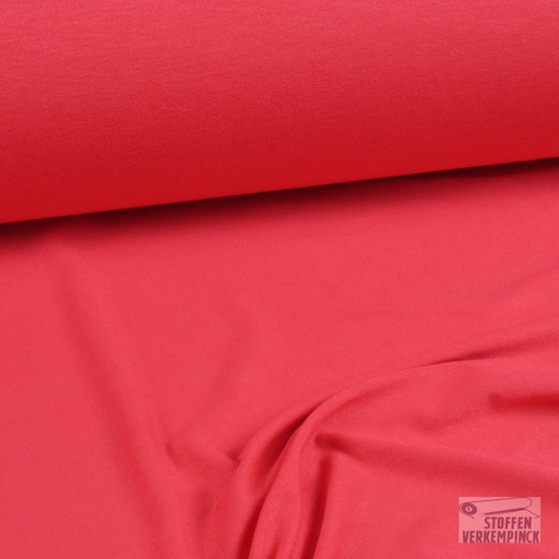 [187-0015-02] Viscose Jersey Uni Koraal