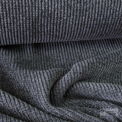 [NO-20288-068] Jersey Chenille met Lurex Grijs