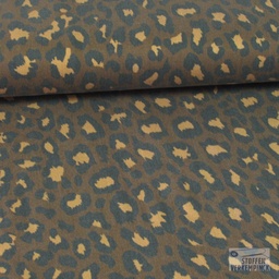 [030-18278-053] Tencel Twill Dierenprint Bruin