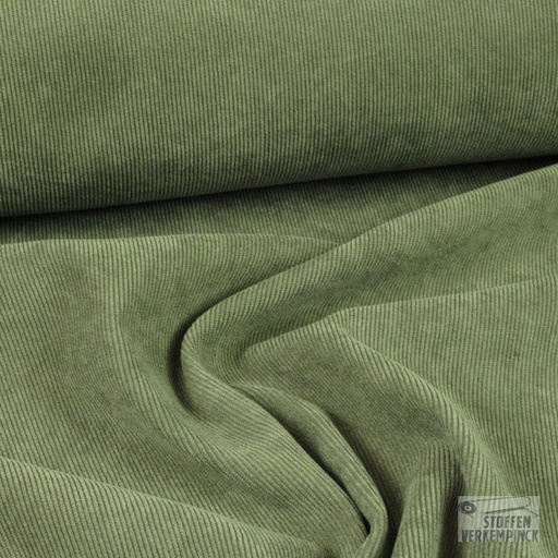 [096-0925-215] Corduroy Smalle Rib Kaki