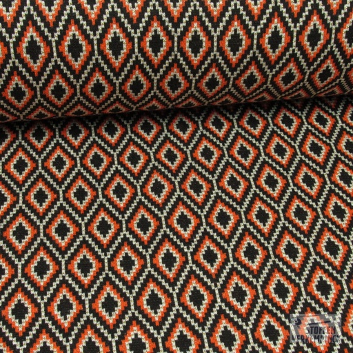 [096-19150-445] Jersey Jacquar Chifa Lurex Oranje