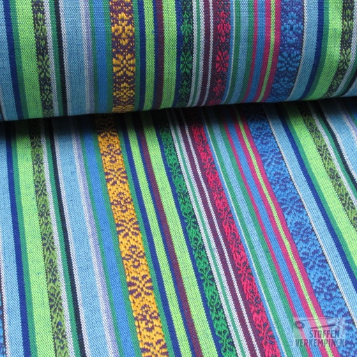 [139-2507-05] Jacquard Mexico Blauw